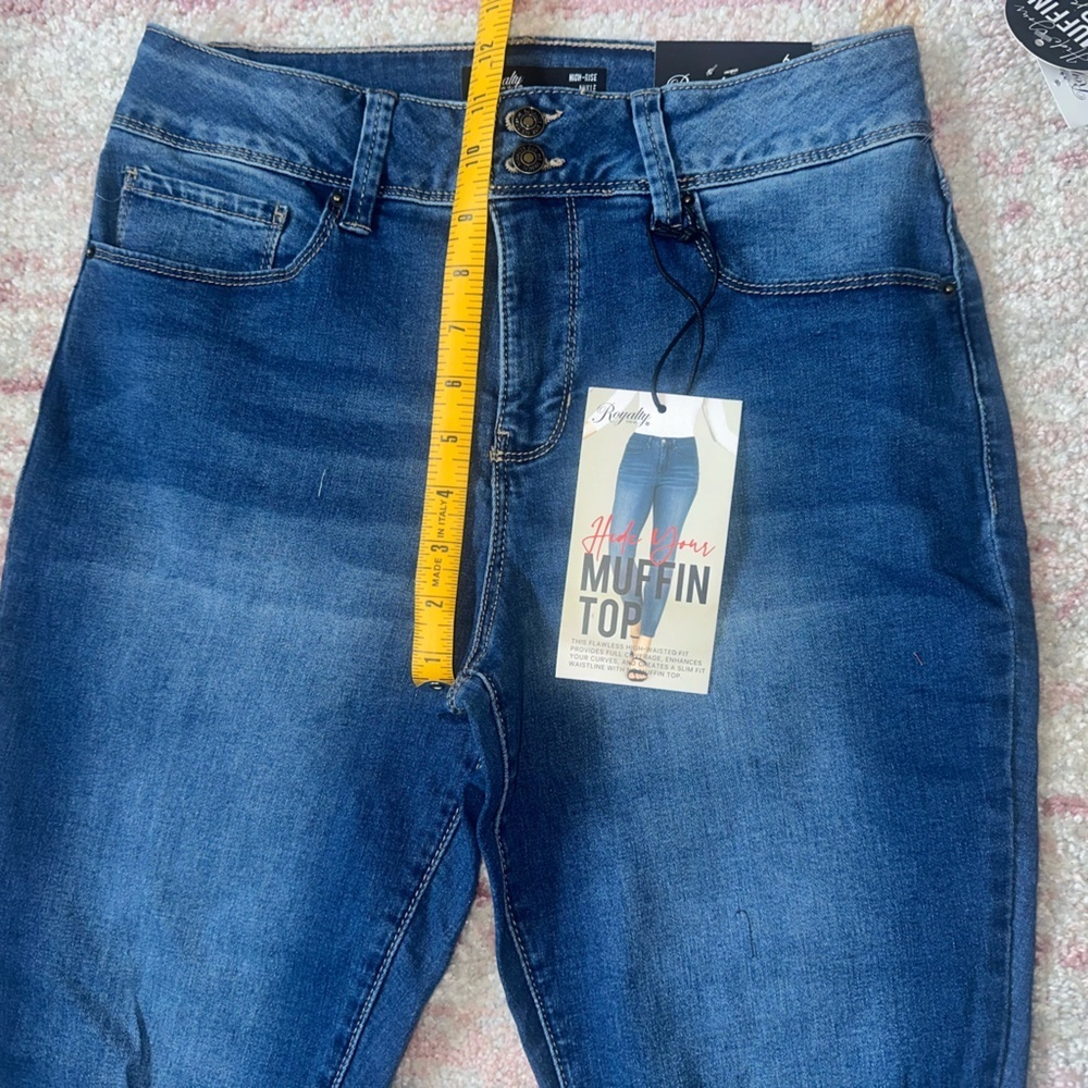 Royalty For Me Distressed Blue Skinny Jeans - Picture 3 of 10